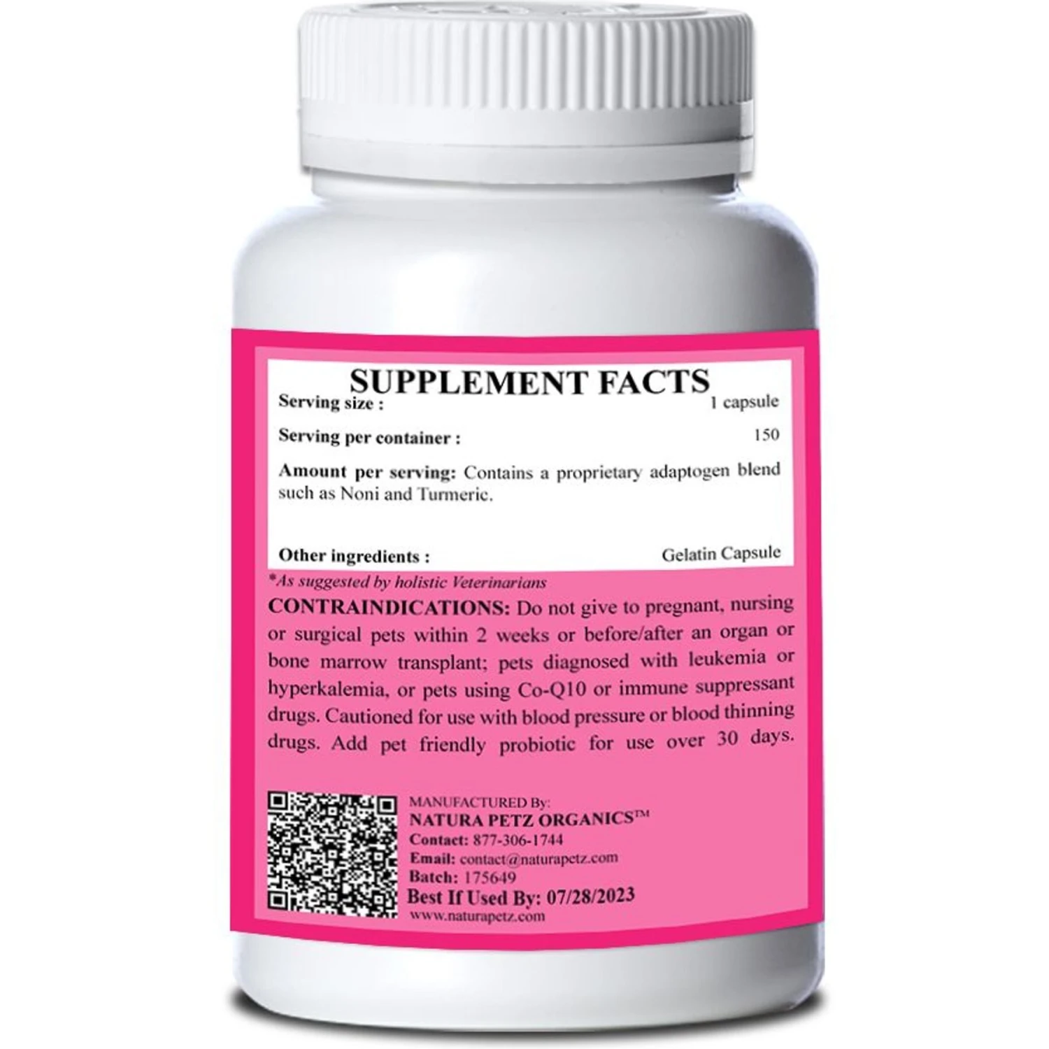 Natura Petz Organics Tissue Issues Cat Supplement, 150 Count 5 Natura Petz Organics Tissue Issues Cat Supplement, 150 Count - Image 3