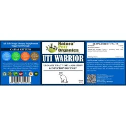 Natura Petz Organics UTI WARRIOR MAX* Chronic Urinary Tract Infection & Inflammation Support* Cat Supplement -Meow Meals 314438 PT2. AC SS1800 V1692037157