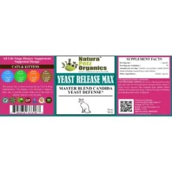 Natura Petz Organics YEAST RELEASE MAX * Master Blend Candida Yeast Defense Support* Cat Supplement 8 Natura Petz Organics YEAST RELEASE MAX * Master Blend Candida Yeast Defense Support* Cat Supplement -Meow Meals 314450 PT2. AC SS1800 V1692035397