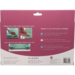 Ethical Pet Doc & Phoebe Puzzle Cat Feeder, Blue/White -Meow Meals 316060 PT3. AC SS1800 V1631766425