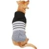 Frisco Gray Striped Dog & Cat Hoodie -Meow Meals 317305 MAIN. AC SS1800 V1646442285