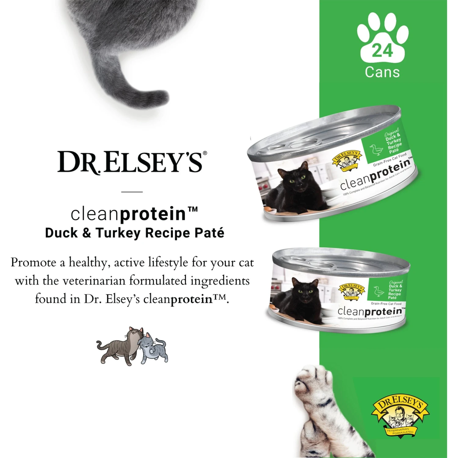 Dr. Elsey's Cleanprotein Duck & Turkey Recipe Wet Cat Food 5 Dr. Elsey's Cleanprotein Duck & Turkey Recipe Wet Cat Food - Image 3