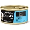 American Journey Senior Pate Salmon Recipe Canned Cat Food, 3-oz Can, Case Of 24 -Meow Meals 330853 MAIN. AC SS1800 V1691614426