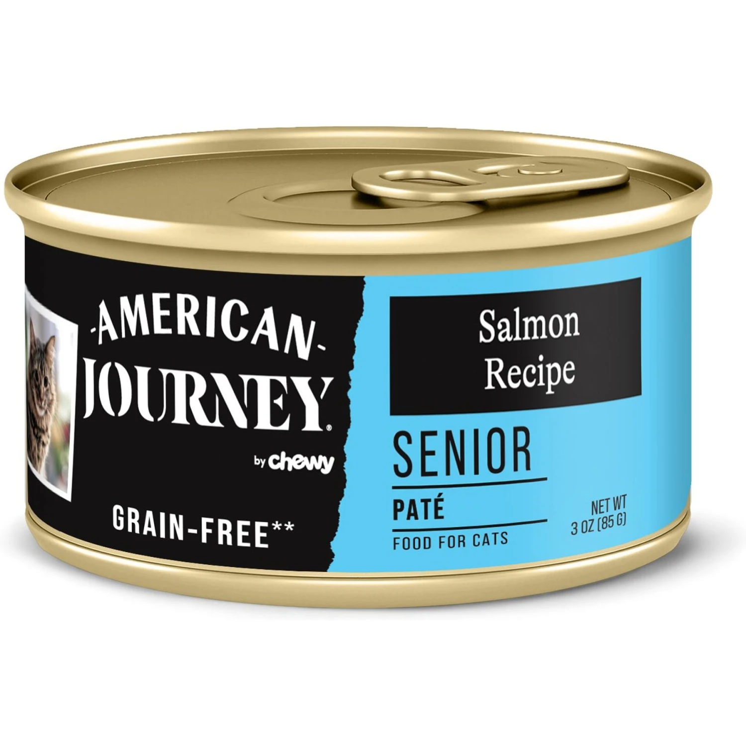 American Journey Senior Pate Salmon Recipe Canned Cat Food, 3-oz Can, Case Of 24 3 American Journey Senior Pate Salmon Recipe Canned Cat Food, 3-oz Can, Case Of 24
