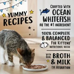 Tiny Tiger, Kitten Classic, Ocean Whitefish Pate Recipe, Canned Cat Food -Meow Meals 330994 PT3. AC SS1800 V1687283980
