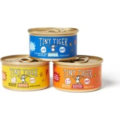 Tiny Tiger, Kitten Classic, Ocean Whitefish Pate Recipe, Canned Cat Food -Meow Meals 330994 PT5. AC SS1800 V1642187801