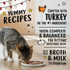 Tiny Tiger, Kitten Classic, Turkey Pate Recipe, Canned Cat Food -Meow Meals 330996 PT3. AC SS1800 V1687284919
