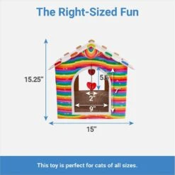 Frisco Pride Love Wins Cardboard Cat House -Meow Meals 331675 PT1. AC SS1800 V1649784999