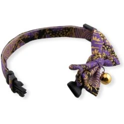 Necoichi Gilded Gold Bow Tie Breakaway Cat Collar -Meow Meals 335341 PT3. AC SS1800 V1643679404