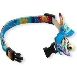 Necoichi Yukata Bow Tie Breakaway Cat Collar -Meow Meals 335345 PT3. AC SS1800 V1644912385