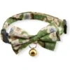 Necoichi Hanami Bow Tie Breakaway Cat Collar -Meow Meals 335355 MAIN. AC SS1800 V1644918412