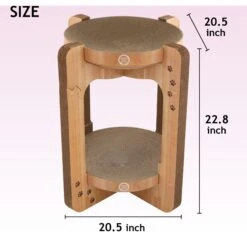Necoichi Cozy Cat Scratcher Tower Toy -Meow Meals 336322 PT4. AC SS1800 V1674730083