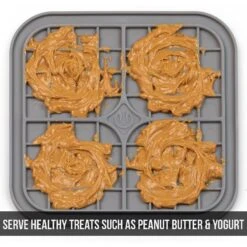 Hyper Pet IQ Enterain Dog & Cat Lick Mat, Gray -Meow Meals 338384 PT3. AC SS1800 V1634654541