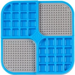 Hyper Pet IQ Banquet Dog & Cat Lick Mat, Blue/Gray -Meow Meals 338386 PT6. AC SS1800 V1634651836