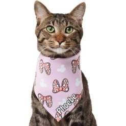 Disney Minnie Mouse Bows Personalized Dog & Cat Bandana -Meow Meals 346378 PT2. AC SS1800 V1671228160