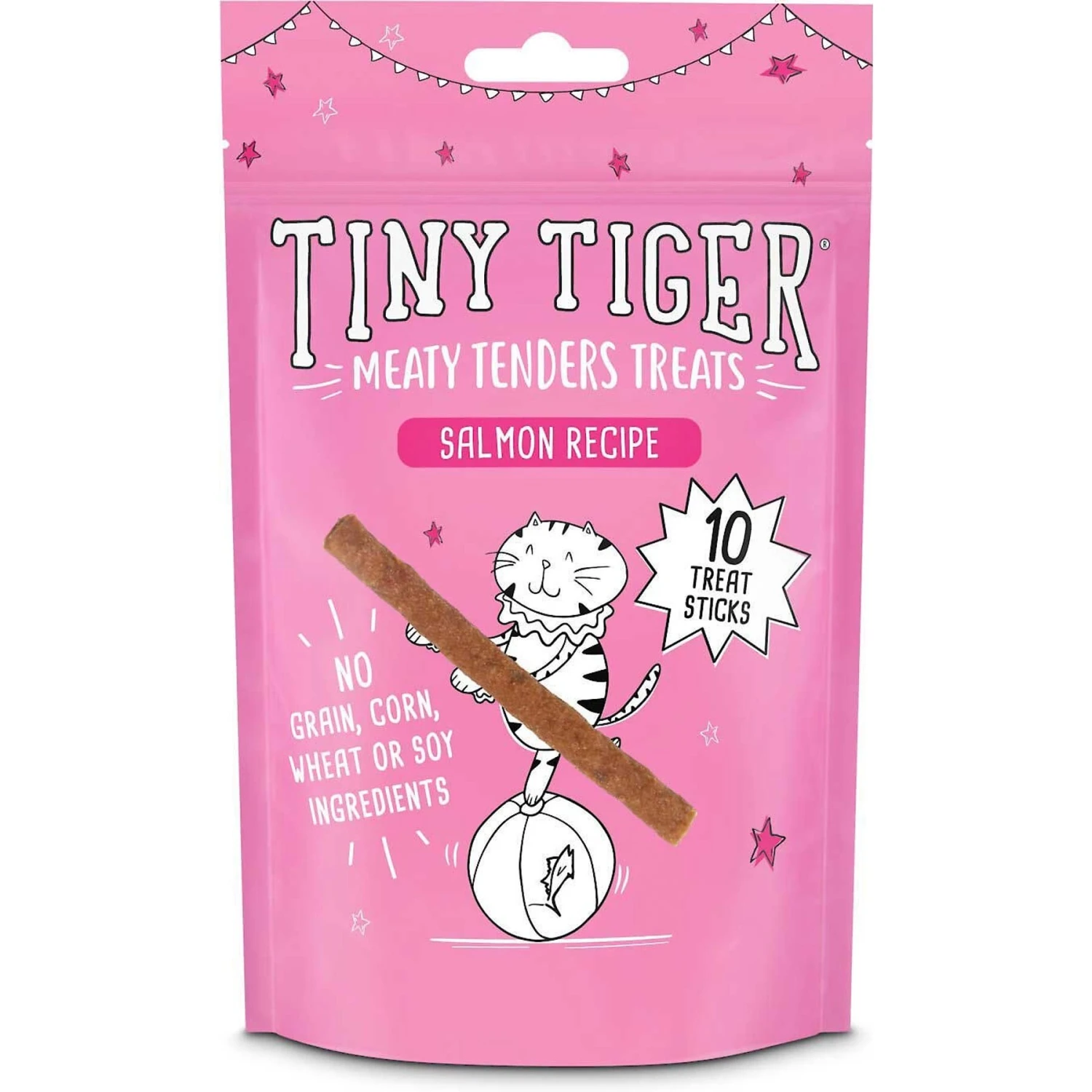 Tiny Tiger, Meaty Tenders Cat Treats, Salmon Recipe & Tiny Tiger Chunks In Gravy Seafood Recipes Variety Pack Grain-Free Canned Cat Food 4 Tiny Tiger, Meaty Tenders Cat Treats, Salmon Recipe & Tiny Tiger Chunks In Gravy Seafood Recipes Variety Pack Grain-Free Canned Cat Food - Image 2