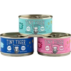 Tiny Tiger, Meaty Tenders Cat Treats, Salmon Recipe & Tiny Tiger Chunks In Gravy Seafood Recipes Variety Pack Grain-Free Canned Cat Food 17 Tiny Tiger, Meaty Tenders Cat Treats, Salmon Recipe & Tiny Tiger Chunks In Gravy Seafood Recipes Variety Pack Grain-Free Canned Cat Food -Meow Meals 347706 PT6. AC SS1800 V1639526810