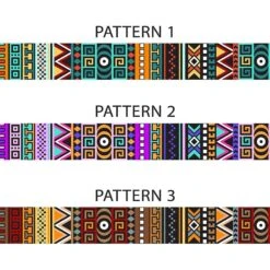 CollarDirect Tribal Pattern Aztec Design Nylon Breakaway Cat Collar With Bell -Meow Meals 347940 PT3. AC SS1800 V1639782099
