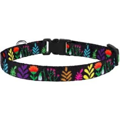 CollarDirect Floral Design Pattern Nylon Cat Collar -Meow Meals 347999 PT2. AC SS1800 V1639785990