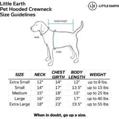 Littlearth NFL Dog & Cat Hooded Crewneck Sweater -Meow Meals 351245 PT4. AC SS1800 V1640832129