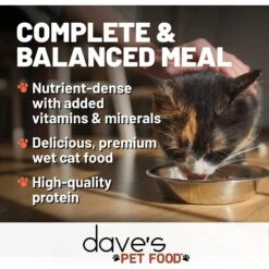 Dave's Pet Food Saucey Pate Chicken & Turkey Recipe Wet Cat Food, 5.5-oz Can, Case Of 24 -Meow Meals 352423 PT2. AC SS1800 V1640271712
