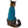 Frisco Teal Button Down Dog & Cat Sweater -Meow Meals 353580 MAIN. AC SS1800 V1659006936