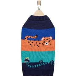 Frisco Anaconda Cheetah Colorblock Dog & Cat Sweater -Meow Meals 353596 PT4. AC SS1800 V1659726300
