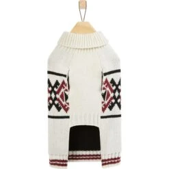 Frisco Geometric Pattern Dog & Cat Sweater -Meow Meals 353642 PT5. AC SS1800 V1659726534