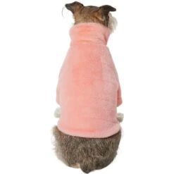 Frisco Lightweight Faux Fur Pink Puffer Dog & Cat Coat -Meow Meals 353869 PT2. AC SS1800 V1659007530