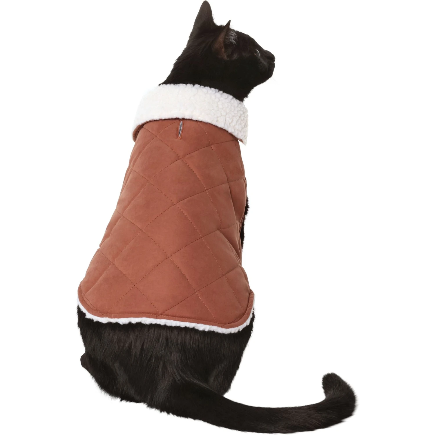 Frisco Mid-Heavyweight Fleece Lined Quilted Dog & Cat Coat 3 Frisco Mid-Heavyweight Fleece Lined Quilted Dog & Cat Coat