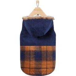 Frisco Mid-Heavyweight Plaid Fleece Lined Dog & Cat Coat -Meow Meals 353885 PT4. AC SS1800 V1659726714