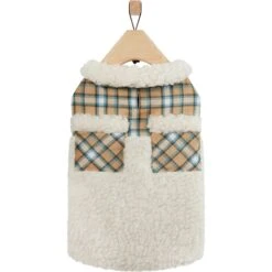 Frisco Lightweight Plaid Pocket Dog & Cat Coat -Meow Meals 353940 PT4. AC SS1800 V1659725936