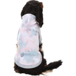 Frisco Pink Tie Dye Dog & Cat Hoodie -Meow Meals 353981 PT2. AC SS1800 V1659007315