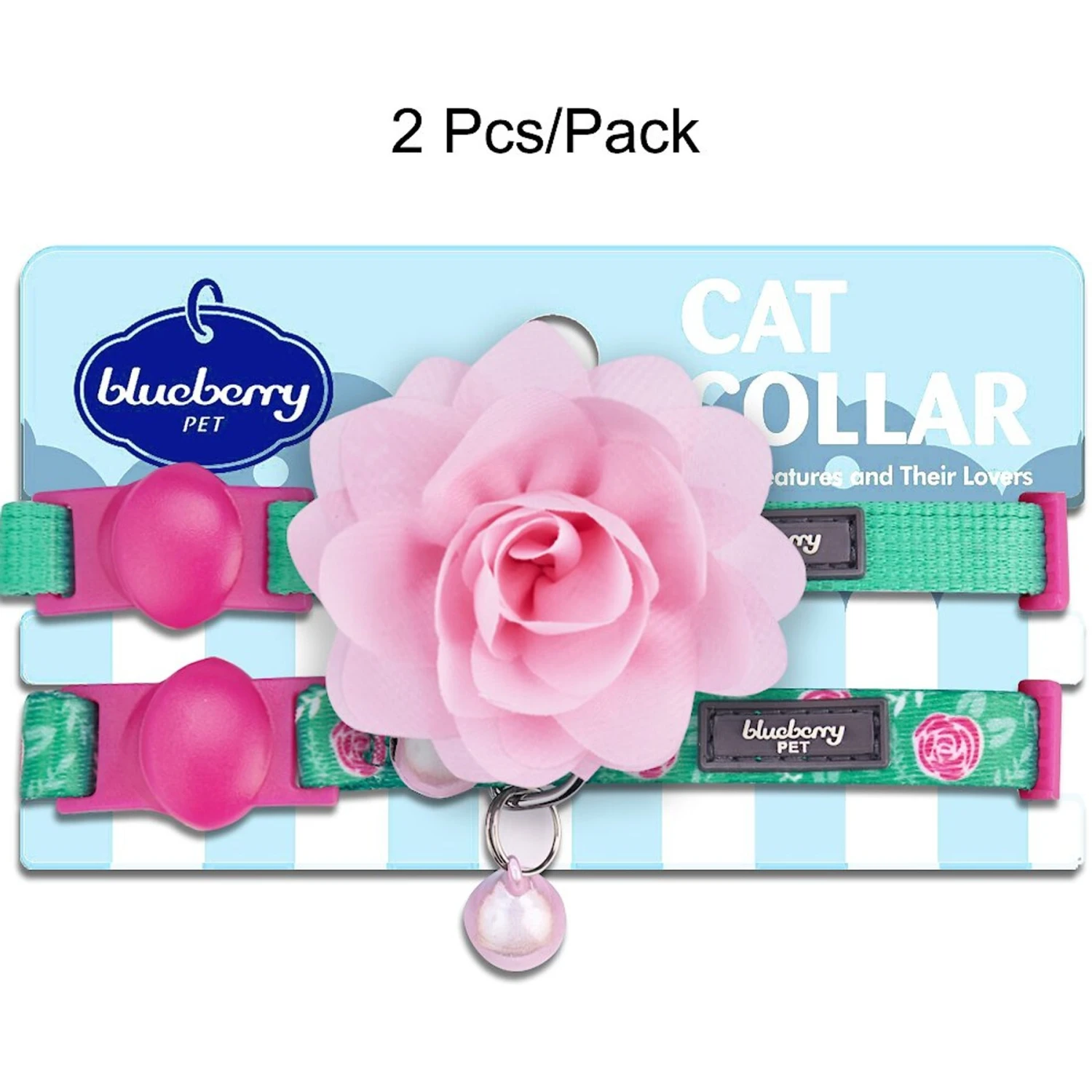 Blueberry Pet The Power Of All In One Stunning Plum Adjustable Breakaway Cat Collar With Bell, 2 Count 4 Blueberry Pet The Power Of All In One Stunning Plum Adjustable Breakaway Cat Collar With Bell, 2 Count - Image 2