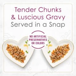 Fancy Feast Gourmet Gravy Petites Tender Beef With Carrots Entree Wet Cat Food -Meow Meals 354294 PT1. AC SS1800 V1647908541