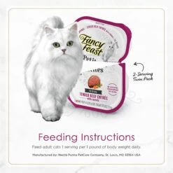 Fancy Feast Gourmet Gravy Petites Tender Beef With Carrots Entree Wet Cat Food -Meow Meals 354294 PT7. AC SS1800 V1647904353