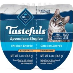Blue Buffalo Tastefuls Spoonless Singles Chicken Entrée Pate Adult Cat Food, 2.6-oz Cup, Case Of 24 -Meow Meals 354411 PT2. AC SS1800 V1642015005