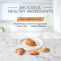 Blue Buffalo Tastefuls Spoonless Singles Chicken Entrée Pate Adult Cat Food, 2.6-oz Cup, Case Of 24 -Meow Meals 354411 PT5. AC SS1800 V1642026118