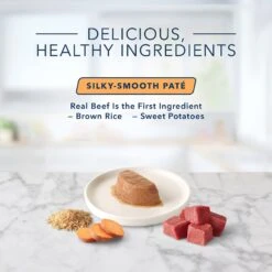 Blue Buffalo Tastefuls Spoonless Singles Beef Entrée Pate Adult Cat Food, 2.6-oz Cup, Case Of 24 14 Blue Buffalo Tastefuls Spoonless Singles Beef Entrée Pate Adult Cat Food, 2.6-oz Cup, Case Of 24 -Meow Meals 354419 PT5. AC SS1800 V1642026777