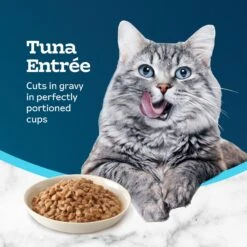 Blue Buffalo Tastefuls Savory Singles Tuna Entrée Cuts In Gravy Adult Cat Food, 2.6-oz Cup, Case Of 24 -Meow Meals 354427 PT3. AC SS1800 V1642015285
