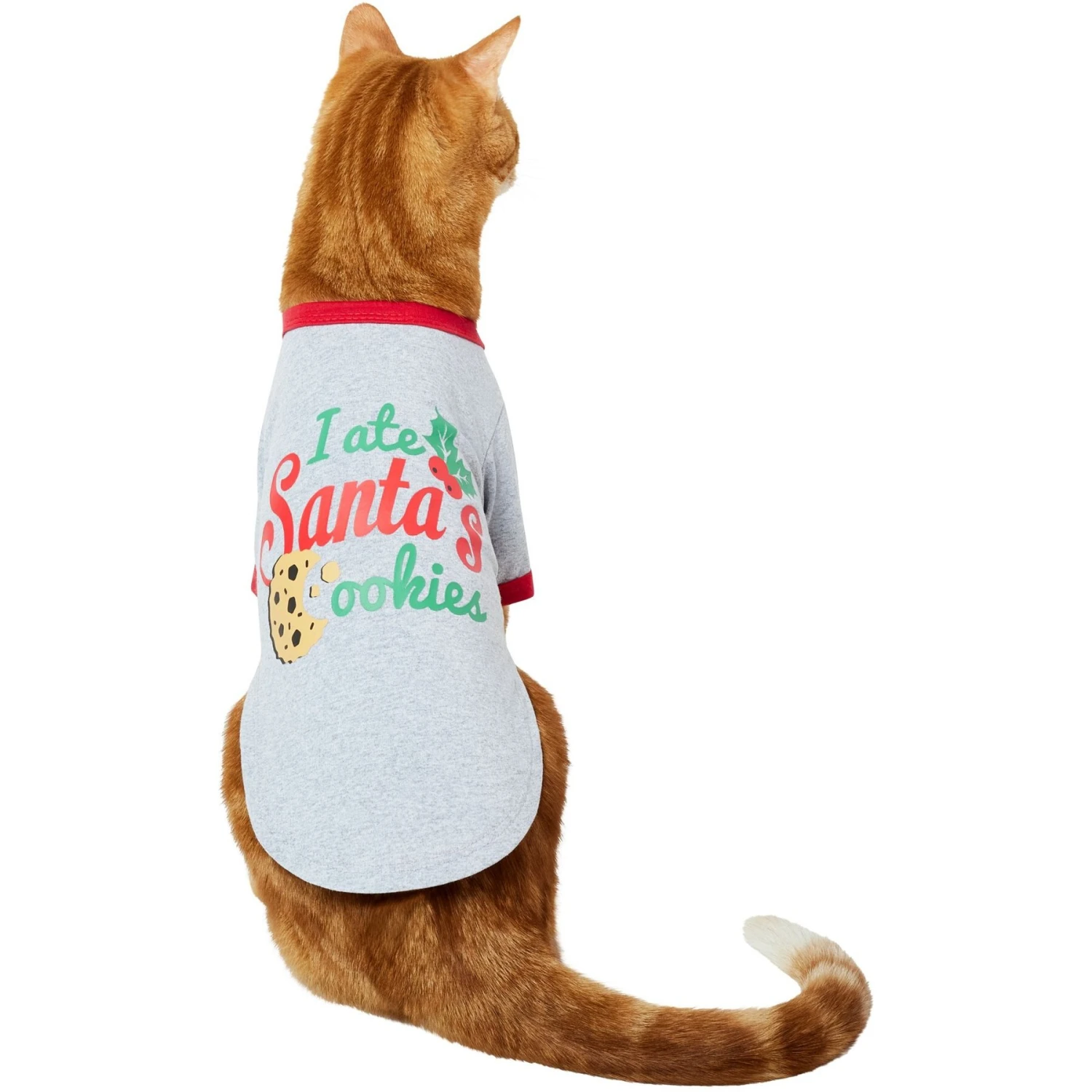 Frisco I Ate Santa's Cookies Dog & Cat T-Shirt 3 Frisco I Ate Santa's Cookies Dog & Cat T-Shirt