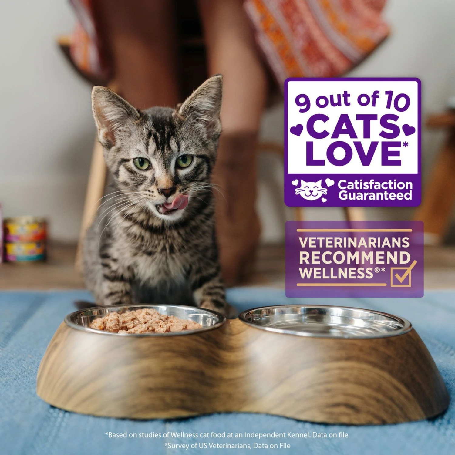 Wellness Tiny Tasters Tuna & Salmon Grain-Free Flaked Wet Cat Food, 1.75-oz Pouch, Case Of 12 5 Wellness Tiny Tasters Tuna & Salmon Grain-Free Flaked Wet Cat Food, 1.75-oz Pouch, Case Of 12 - Image 3
