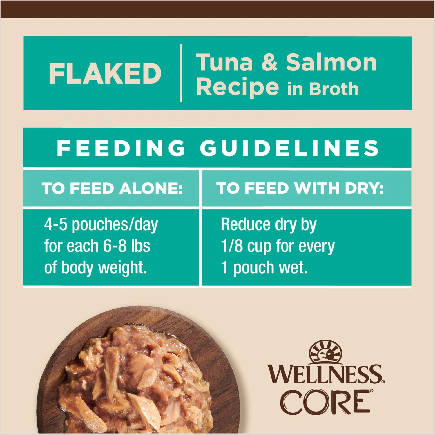 Wellness Tiny Tasters Tuna & Salmon Grain-Free Flaked Wet Cat Food, 1.75-oz Pouch, Case Of 12 11 Wellness Tiny Tasters Tuna & Salmon Grain-Free Flaked Wet Cat Food, 1.75-oz Pouch, Case Of 12 - Image 9
