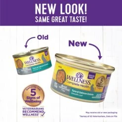 Wellness Complete Health Age Advantage Tuna & Salmon Pate Wet Cat Food -Meow Meals 363923 PT1. AC SS1800 V1643226473