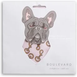 Boulevard Personalized Remy Buckle Dog Bandana -Meow Meals 370162 PT2. AC SS1800 V1649376489