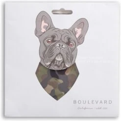 Boulevard Personalized Remy Camo Dog Bandana -Meow Meals 370165 PT2. AC SS1800 V1649370479