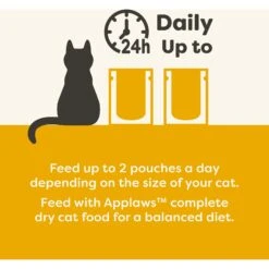 Applaws Chicken With Duck Flakes In Gravy Wet Cat Food, 2.47-oz, Case Of 12 -Meow Meals 373505 PT4. AC SS1800 V1649472751