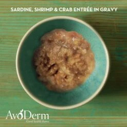AvoDerm Natural Grain-Free Sardine, Shrimp & Crab Meat Entree In Gravy Canned Cat Food -Meow Meals 46683 PT2. AC SS1800 V1602333067