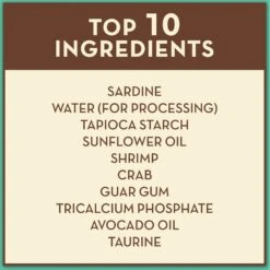 AvoDerm Natural Grain-Free Sardine, Shrimp & Crab Meat Entree In Gravy Canned Cat Food -Meow Meals 46683 PT3. AC SS1800 V1602292862