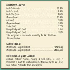 AvoDerm Natural Grain-Free Sardine, Shrimp & Crab Meat Entree In Gravy Canned Cat Food -Meow Meals 46683 PT5. AC SS1800 V1602311161